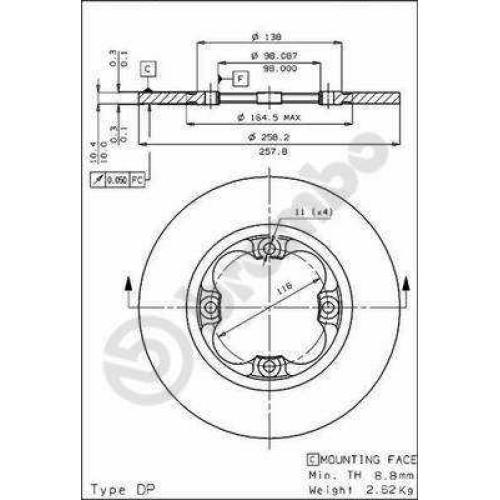 ΔΙΣΚΟI ΦΡΕΝΩΝ ALFAROMEO SUD