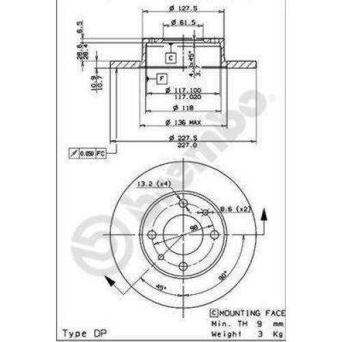 ΔΙΣΚΟI ΦΡΕΝΩΝ FIAT  SEAT