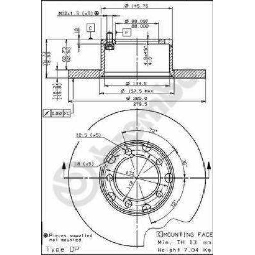 ΔΙΣΚΟΙ ΦΡΕΝΩΝ MERCEDES 207/307