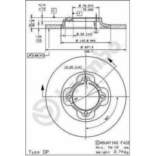 ΔΙΣΚΟI ΦΡΕΝΩΝ MAZDA 323 79-85