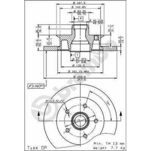 ΔΙΣΚΟΙ ΦΡΕΝΩΝ VW TRANSP. 8/85-