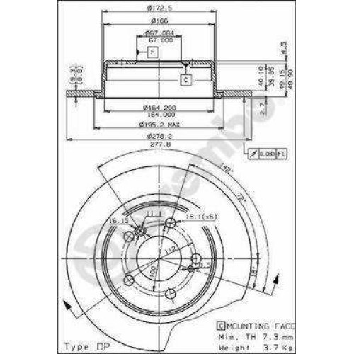 ΔΙΣΚΟΙ ΦΡΕΝΩΝ ΜΕRCEDES W-124ΟΠ