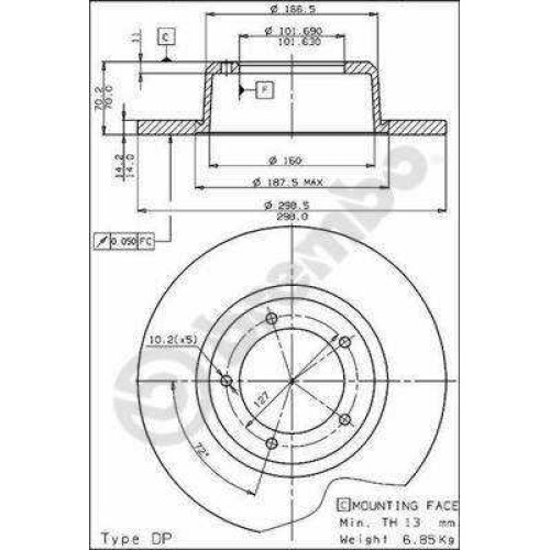 ΔΙΣΚΟΙ ΦΡΕΝ.LAND ROVER 90/11OE