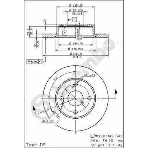 ΔΙΣΚΟΙ ΦΡΕΝΩΝ MAZDA 121 91-