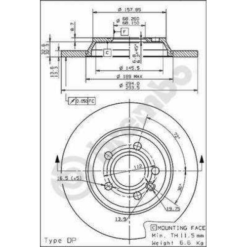 ΔΙΣΚΟΙ ΦΡ.ΟΠ.SEAT ALHAMBRA 00-