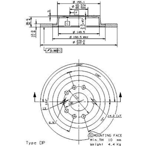 ΔΙΣΚΟΙ ΦΡ.ΟΠ.VECTRA C, 9-3