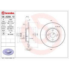 ΔΙΣΚ.ΦΡ.ΟΠ.COROLLA 1.3 16V -01