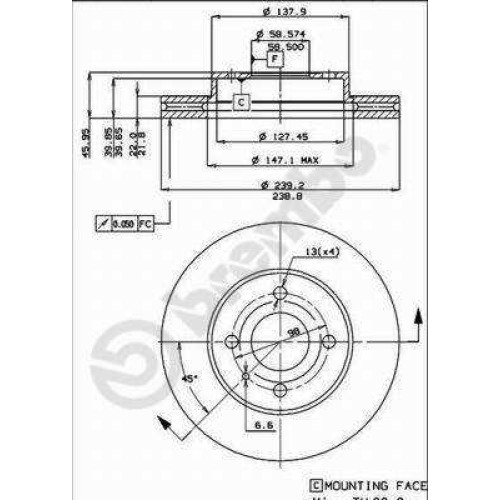 ΔΙΣΚΟI ΦΡΕΝΩΝ ALFAROMEO 33 1.7