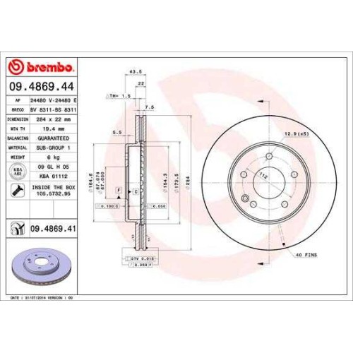 ΔΙΣΚΟΙ ΦΡΕΝΩΝ MB W202 C200