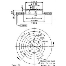 ΔΙΣΚ.ΦΡ.ΕΜ.PUNTO1.3/1.9 MJT05-