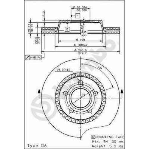 ΔΙΣΚΟΙ ΦΡΕΝΩΝ AUDI 100 80-86