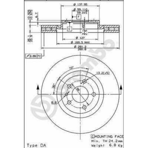 ΔΙΣΚΟΙ ΦΡ.ALFA ROMEO 164 2.0