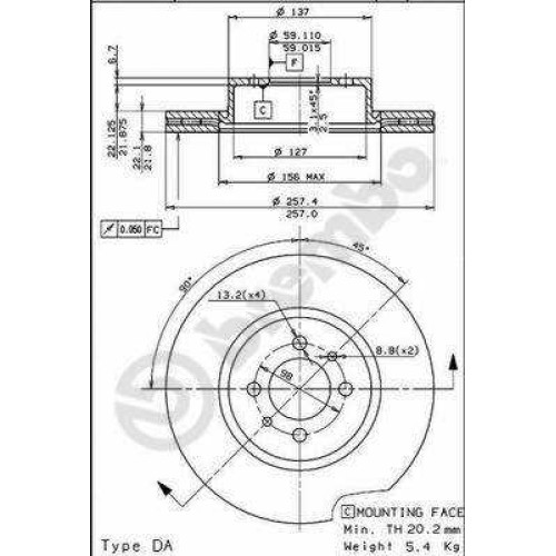 ΔΙΣΚΟΙ ΦΡΕΝΩΝ Α-164 2.0CC90-EM