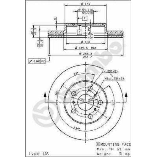 ΔΙΣΚΟΙ ΦΡEN.TOY.CAMRY 1.8 SV20