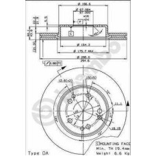 ΔΙΣΚΟΙ ΦΡΕΝΩΝ ΕΜ.M.B. W/C124