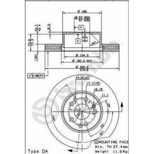 ΔΙΣΚΟΙ ΦΡ.  MERCEDES W140 300-