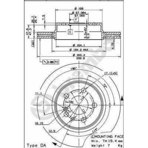 ΔΙΣΚΟΙ ΦΡ.ΟΠΙΣΘ DB W140