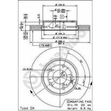 ΔΙΣΚΟΙ ΦΡΕΝΩΝ MB W202/W210