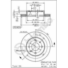 ΔΙΣΚΟΙ ΦΡΕΝ.ALMERA 1,4cc 16V