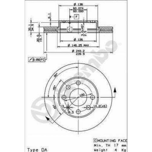 ΔΙΣΚΟΙ ΦΡ.ΕΜ.OPEL CORSA C +ABS