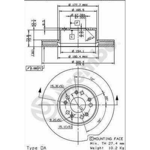 ΔΙΣΚΟΙ ΦΡΕΝ.ΕΜ MB S420 (W140)