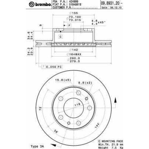 ΔΙΣΚΟΙ ΦΡ.ΕΜ.DUCATO 244 11-15