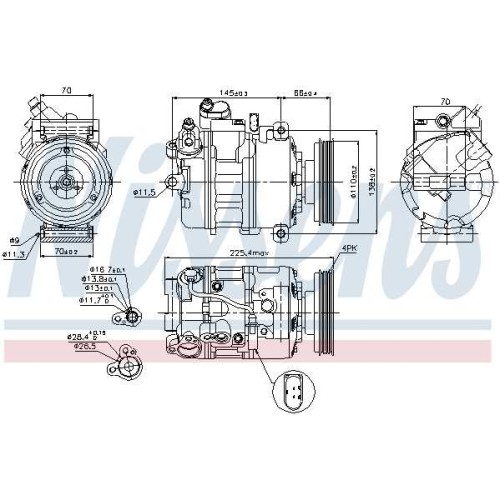 A/C COMPRESSOR AUDI A4 00-07