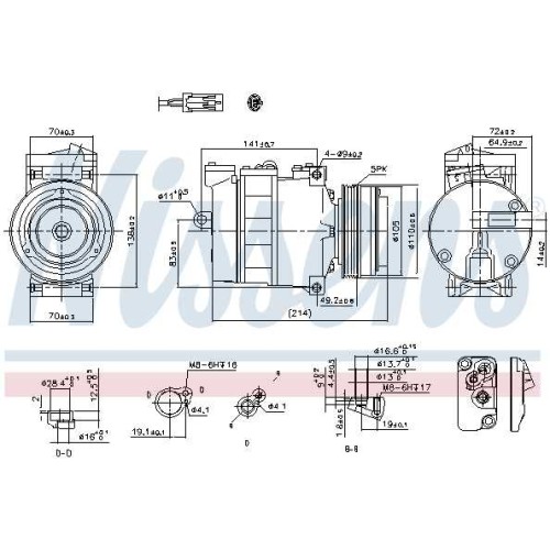 A/C COMPRESSOR OPEL ZAFIRA 98-