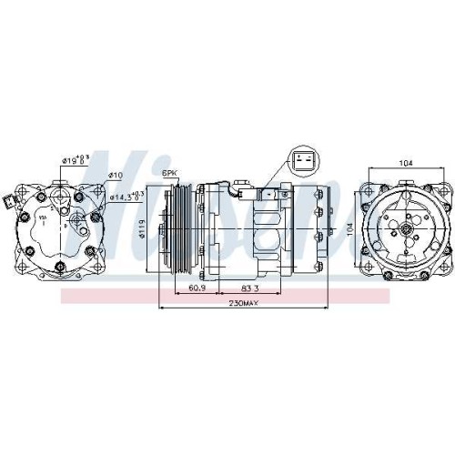 A/C COMPRESSOR PEUGEOT 307 00-