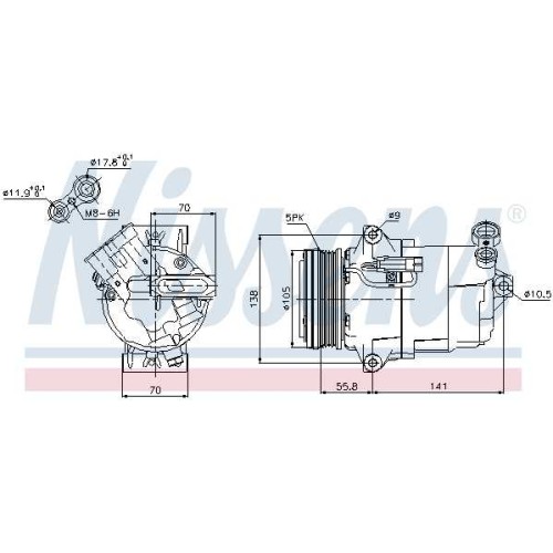 A/C COMPRESSOR OP ASTRA H 04-