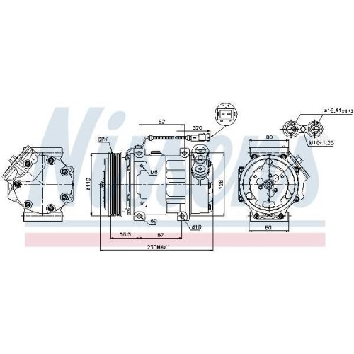 A/C COMPRESSOR PEUGE 406 95-04