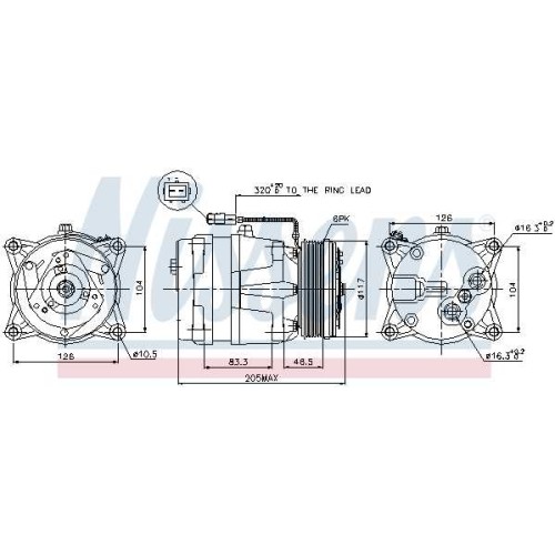 A/C COMPRESSOR PEUGEOT 406 95-