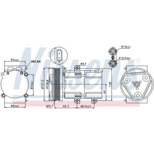 A/C COMPRESSOR MONDEO 93-00