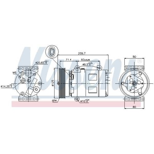 A/C COMPRESSOR REN MEGANE II