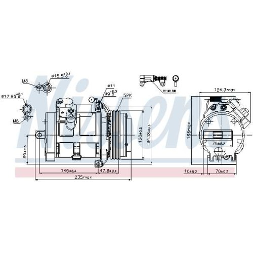 A/C COMPRESSOR BMW X5  00-