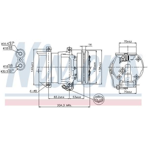 A/C COMPRESSOR D LANOS  97-