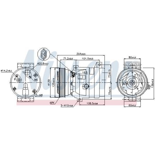 A/C COMPRESSOR R MEGANE   96-