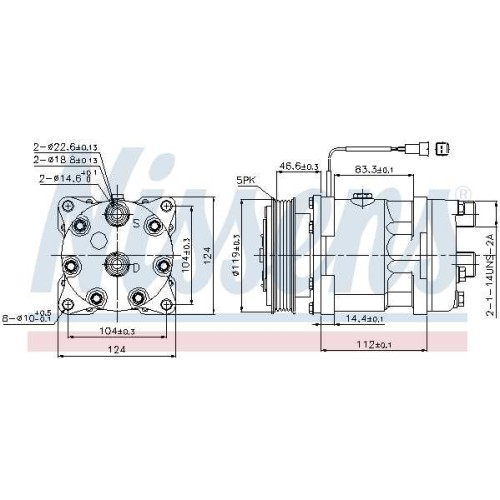 A/C COMPRESSOR PEUGE 405  88-