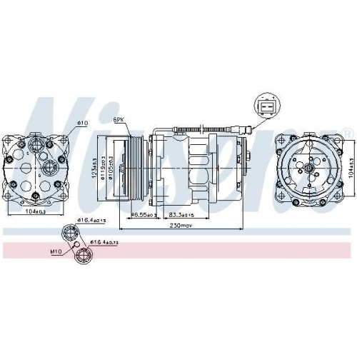 A/C COMPRESSOR CITR XANTIA 93-