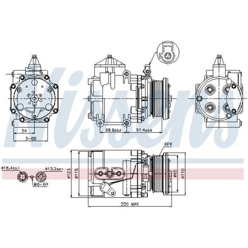 A/C COMPRESSOR MONDEO  96-