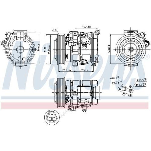 A/C COMPRESSOR TOY RAV-4   00-