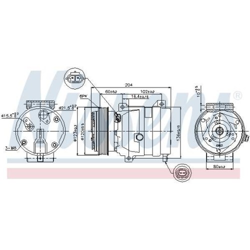 A/C COMPRESSOR REN LAGUNA  01-