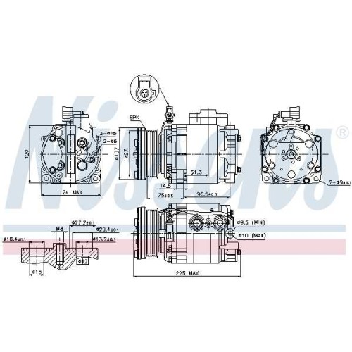 A/C COMPRTRANSIT CONNECT 02-