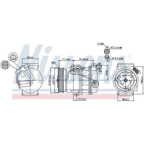 A/C COMPRESSOR REN LAGUNA  07-