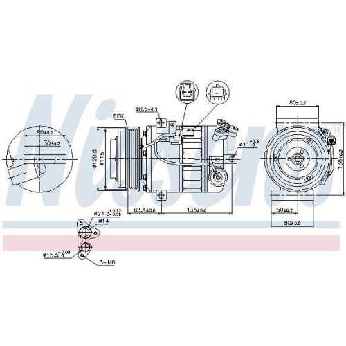 A/C COMPRESSOR REN LAGUNA  07-