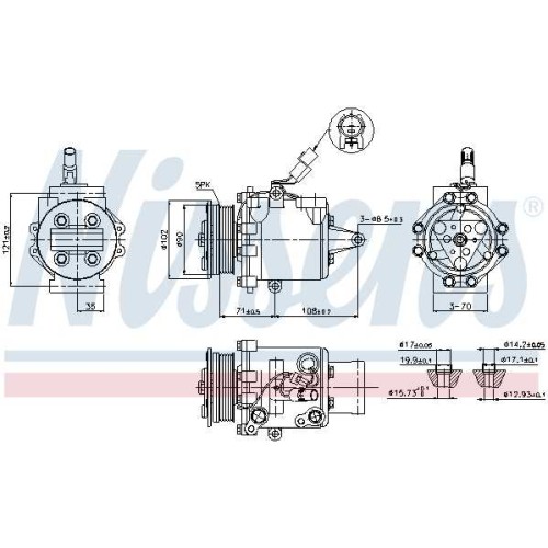 A/C COMPRESSOR MIT COLT   04-