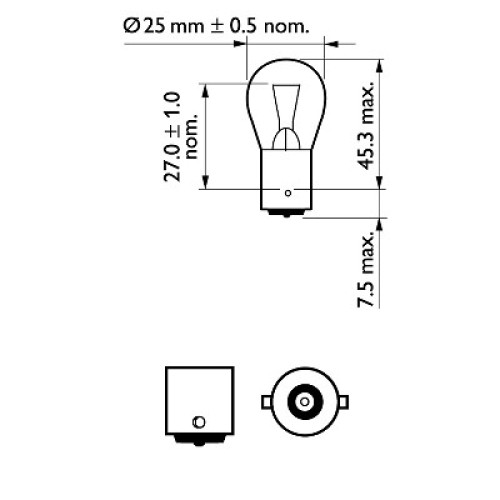 ΛΑΜΠΑ P25 12V 18W